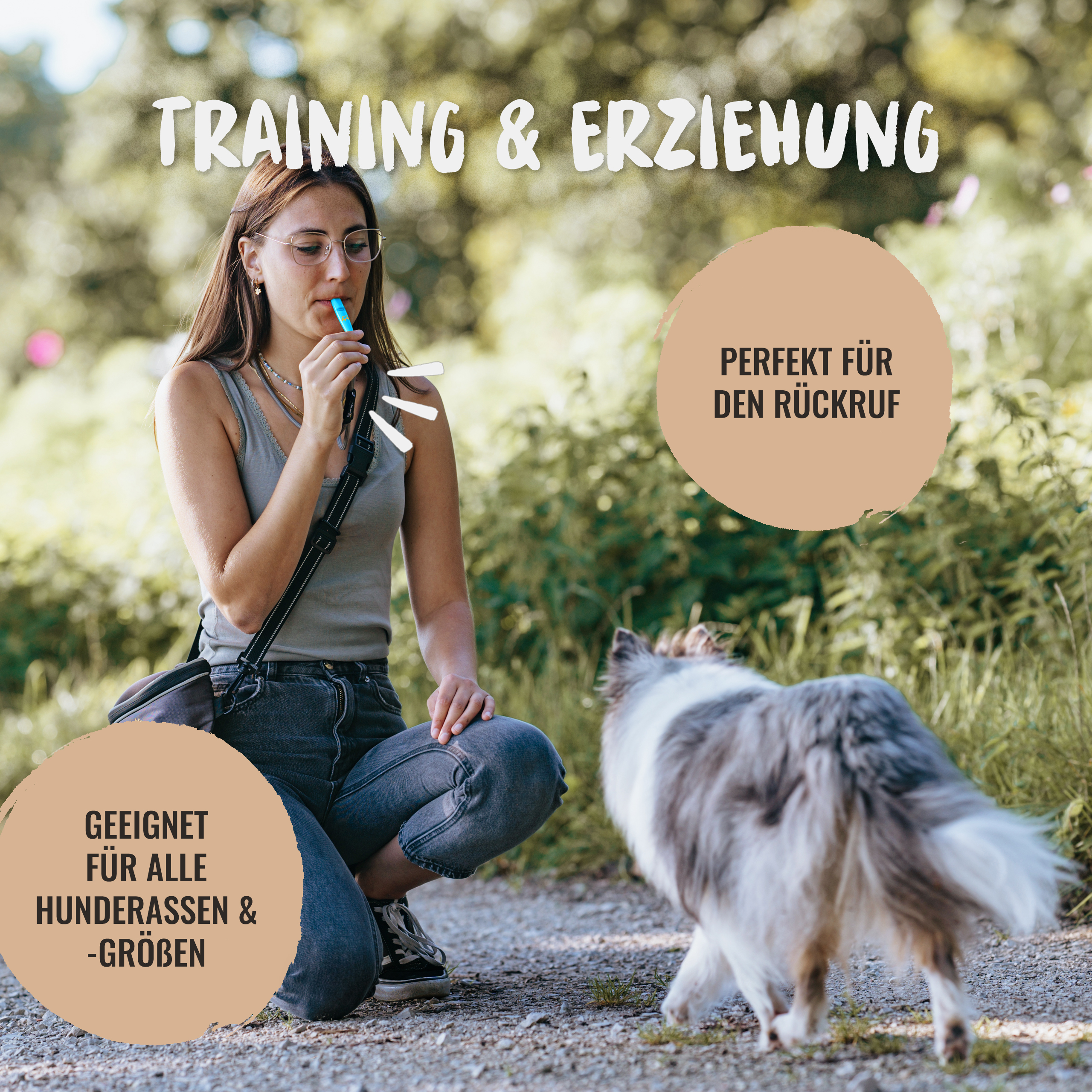 Hundepfeife Signalpfeife Trainingspfeife für Hunde Rudelkönig Hundetraining